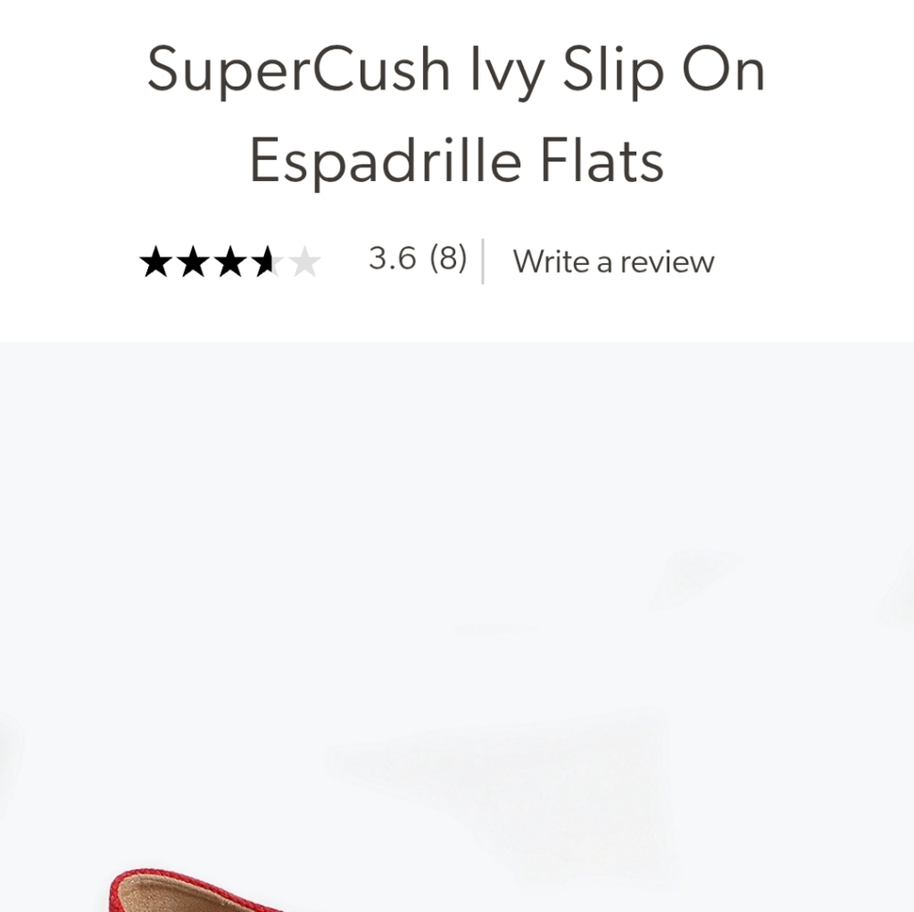 🆕️ SiperCush Ivy Slip-On Espadrille Flats - Picture 3 of 8